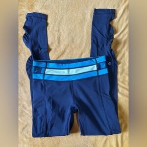 Lululemon Athletica Navy and Light Blue Leggings